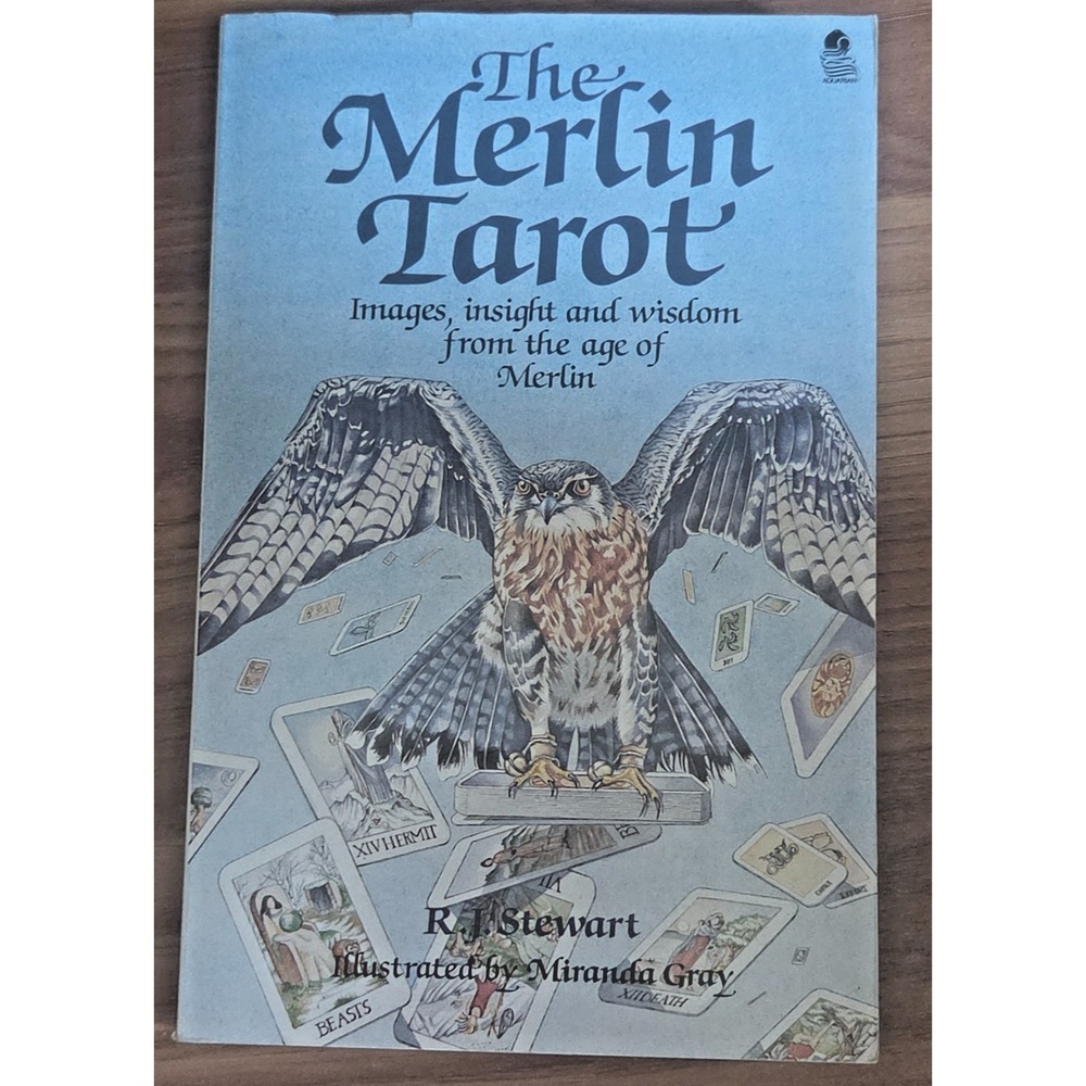 The Merlin Tarot Oracle Cards by R. J. Stewart Miranda Gray w/Paperback Book